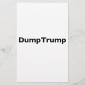 DumpTrump Briefpapier (Vorderseite)