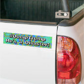 #DumpTrump Er ist eine Katastrophe!  Autoaufkleber (Auf Lkw)
