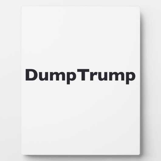 DumpTrump Fotoplatte (Vorderseite)