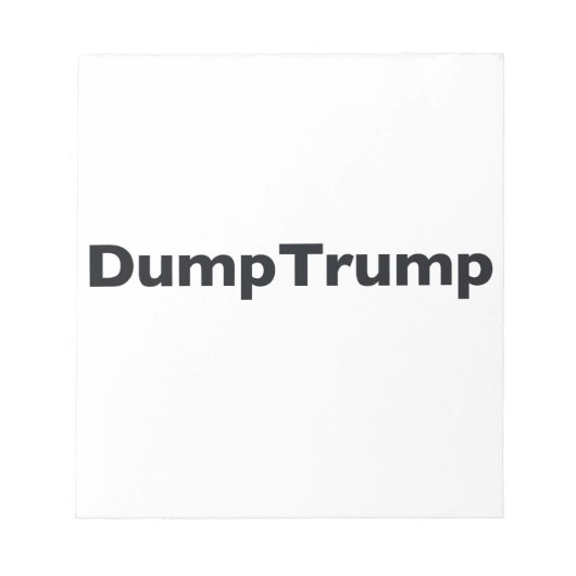 DumpTrump Notizblock (Vorderseite)