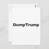 DumpTrump Postkarte (Vorne/Hinten)