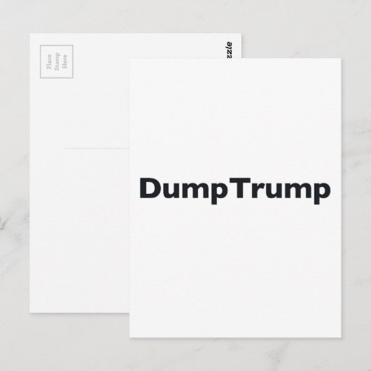 DumpTrump Postkarte (Vorne/Hinten)