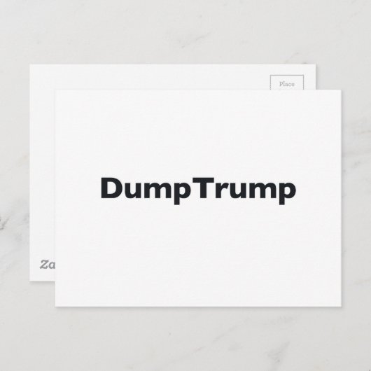 DumpTrump Postkarte (Vorne/Hinten)