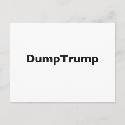 DumpTrump Postkarte (Vorderseite)