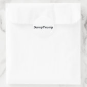 DumpTrump Runder Aufkleber (Tasche)