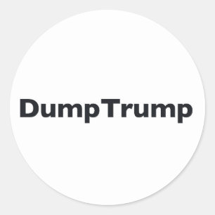 DumpTrump Runder Aufkleber