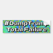 #DumpTrump Totaler Misserfolg Autoaufkleber (Vorne)