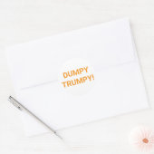 DUMPY TRUMPY Comic Splash-Art Hankamer Artjunkhaus Runder Aufkleber (Umschlag)