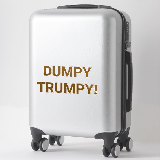 DUMPY TRUMPY Hankamer Artjunkhaus Comic Splash-Art Aufkleber (Koffer)
