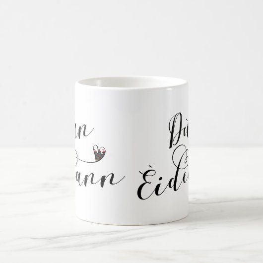Dùn Èideann Flag Herz, Edinburgh Kaffeetasse (Mittel)