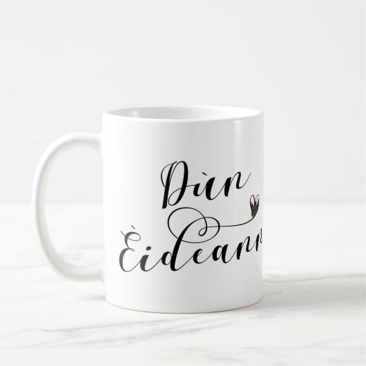 Dùn Èideann Flag Herz, Edinburgh Kaffeetasse (Links)