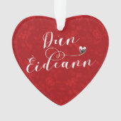 Dùn Èideann Flag Herz, Edinburgh Ornament (Vorderseite)