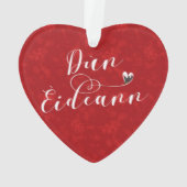 Dùn Èideann Flag Herz, Edinburgh Ornament (Rückseite)