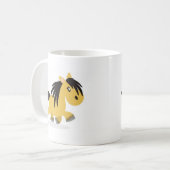 Dun-Hochland-Pony-Cartoon-Tasse Kaffeetasse (Vorderseite Links)