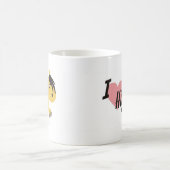 Dun-Hochland-Pony-Cartoon-Tasse Kaffeetasse (Mittel)