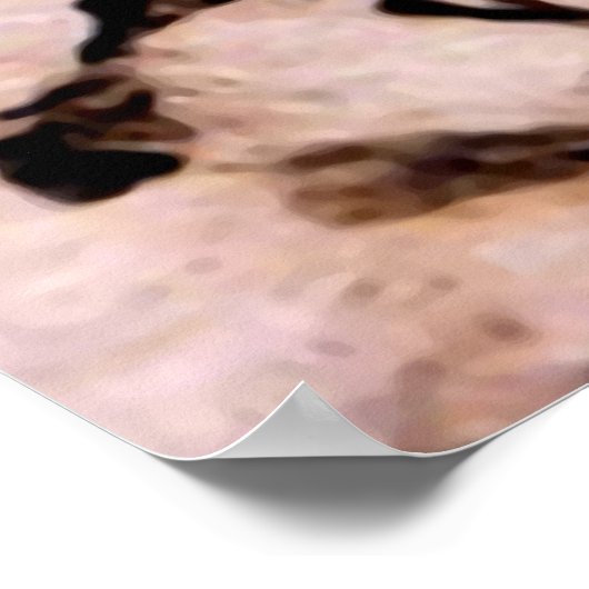 Dun Horse - prähistorische Höhlenmalerei Poster dr (Ecke)