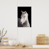 Dunalino American Bashkir schrillen, rot drucken Poster (Küche)