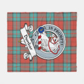 Dunbar Ancient Clan Abzeichen Tartan Kariert Fleecedecke (Vorderseite (Horizontal))