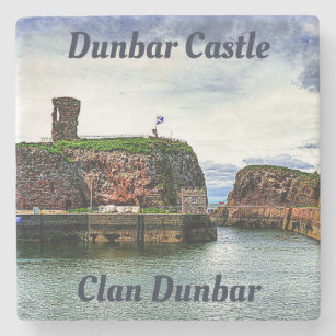 Dunbar Castle - Clan Dunbar Steinuntersetzer