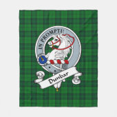 Dunbar Junting Clan Abzeichen Tartan Kariert Fleecedecke (Vorderseite)