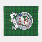 Dunbar Junting Clan Abzeichen Tartan Kariert Fleecedecke (Vorderseite (Horizontal))