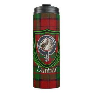 Dunbar-Schottenclan-Tartan & -Wappen Thermosbecher
