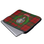 Dunbar Scottish Clan Tartan and Crest Laptopschutzhülle (Vorne Knopf)