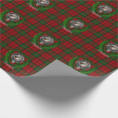 Dunbar Scottish Clan Tartan & Crest Geschenkpapier (Ecke)