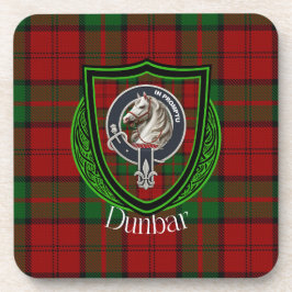 Dunbar Scottish Clan Tartan & Crest Getränkeuntersetzer