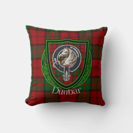 Dunbar Scottish Clan Tartan & Crest Kissen