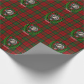 Dunbar Scottish Clan Tartan & Wappen Geschenkpapier (Ecke)