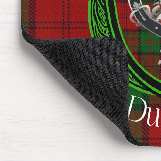 Dunbar Scottish Clan Tartan & Wappen Mousepad (Ecke)