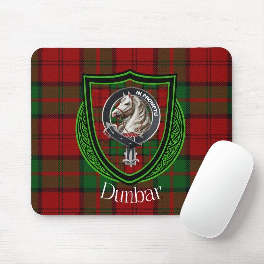 Dunbar Scottish Clan Tartan & Wappen Mousepad (Mit Mouse)