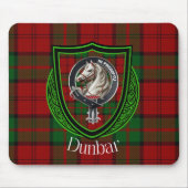 Dunbar Scottish Clan Tartan & Wappen Mousepad (Vorne)