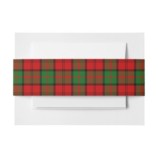 Dunbar Scottish Tartan Belly Band (Vorderseite Beispiel)