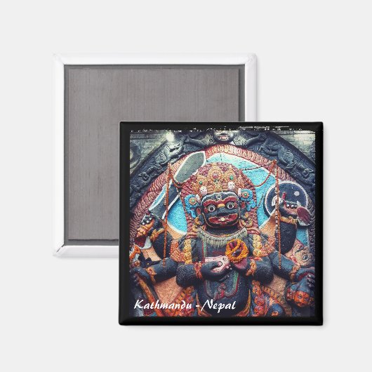 Dunbar Square, Kathmandu, Nepal - Heruka Magnet (Vorderseite/Rückseite)