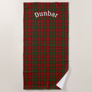 Dunbar Tartan Plaid Beach Towel Strandtuch