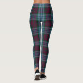 Dunbroch Lila Blue Tartan Leggings (Rückseite)