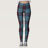 Dunbroch Lila Blue Tartan Leggings (Vorderseite)