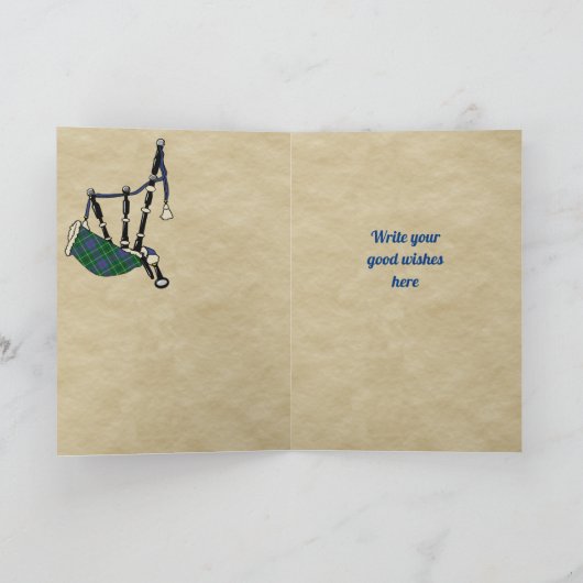 Duncan Abzeichen & Tartan Personalisierte Karte (Innenseite)