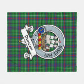 Duncan Clan Abzeichen Tartan Kariert Fleecedecke (Vorderseite (Horizontal))