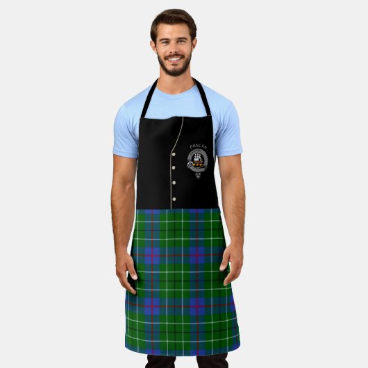 Duncan Clan Abzeichen & Tartan Kilt Schürze (Getragen)