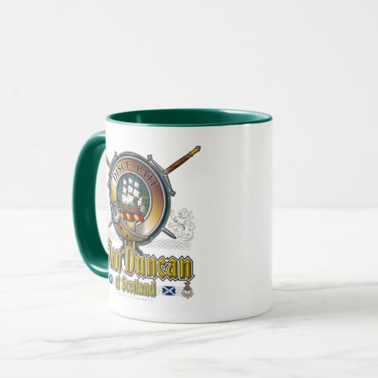 Duncan Clan Abzeichen Tasse (Vorderseite Links)