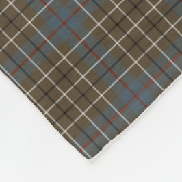 Duncan Clan Brown und Gray Reproduction Tartan Fleecedecke
