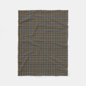 Duncan Clan Brown und Gray Reproduction Tartan Fleecedecke (Vorderseite)