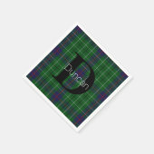 Duncan Clan Kariert Monogram Paper Napkins Serviette (Ecke)