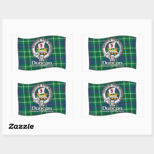 Duncan Clan Rechteckiger Aufkleber (Blatt)