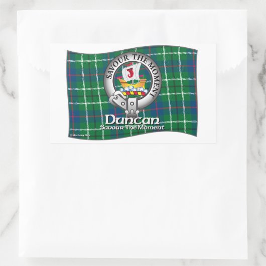 Duncan Clan Rechteckiger Aufkleber (Tasche)