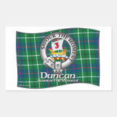Duncan Clan Rechteckiger Aufkleber (Vorderseite)