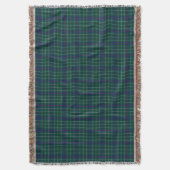 Duncan Clan Tartan Green und Blue Kariert Decke (Vorderseite Vertikal)